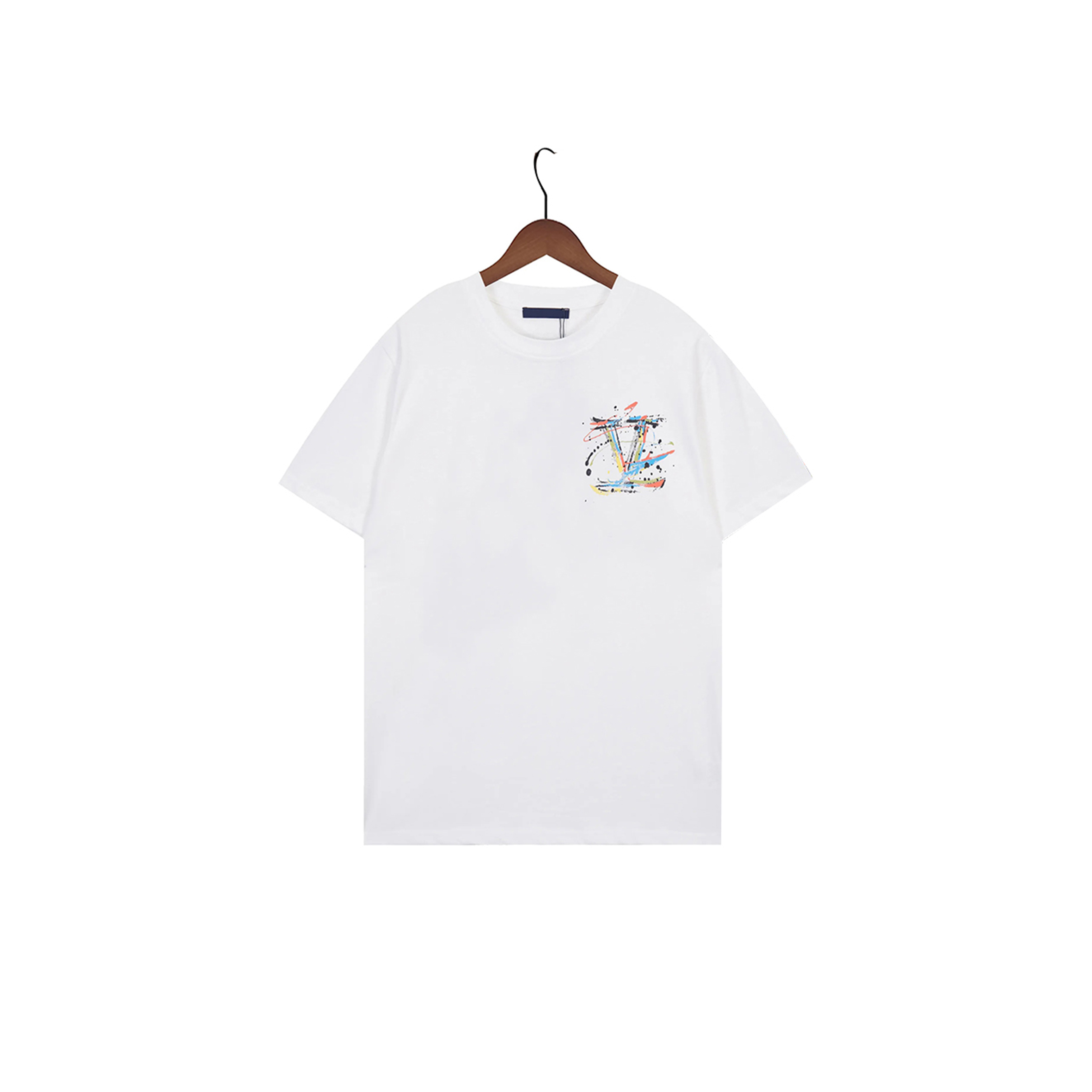 l0vis Vvtt0n hand-painted logo print short-sleeved t